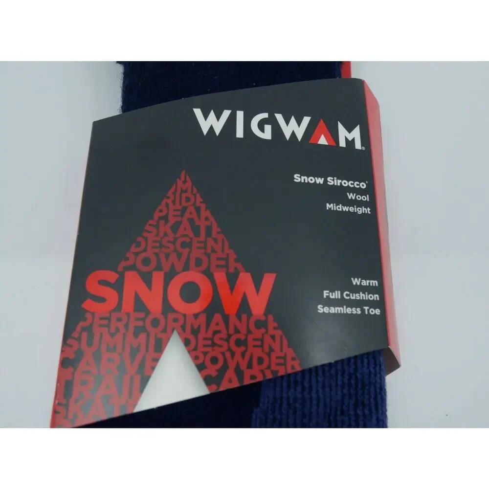 Wigwam Snow Sirocco Ski and Snowboard Socks Brand New Size Medium Navy